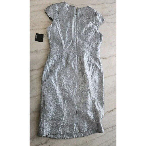 LESLIE FAY Women's Size 10 Sequined Sleeveless Formal Blue Dress - Picture 2 of 13